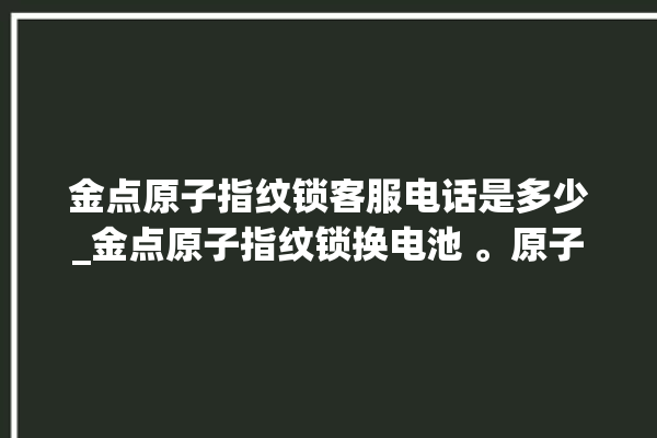 金点原子指纹锁客服电话是多少_金点原子指纹锁换电池 。原子