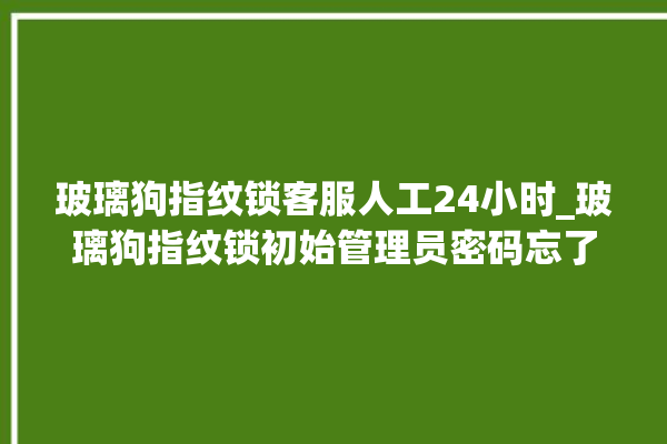 玻璃狗指纹锁客服人工24小时_玻璃狗指纹锁初始管理员密码忘了 。玻璃