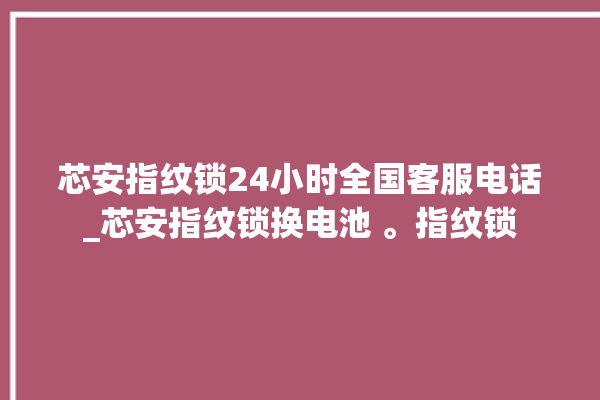 芯安指纹锁24小时全国客服电话_芯安指纹锁换电池 。指纹锁