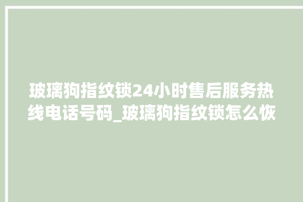 玻璃狗指纹锁24小时售后服务热线电话号码_玻璃狗指纹锁怎么恢复出厂设置 。玻璃