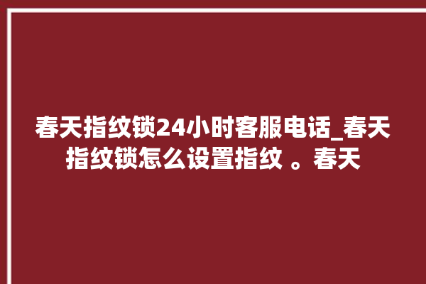 春天指纹锁24小时客服电话_春天指纹锁怎么设置指纹 。春天