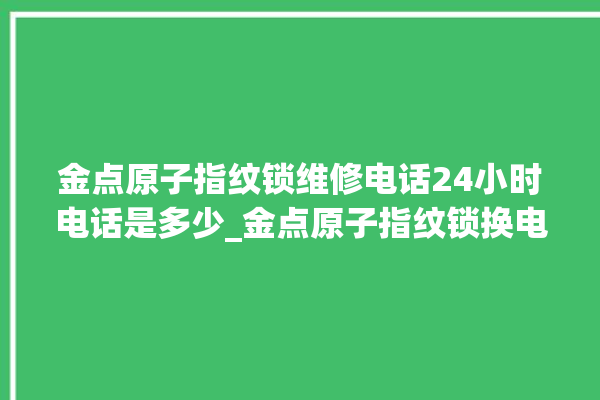 金点原子指纹锁维修电话24小时电话是多少_金点原子指纹锁换电池 。原子