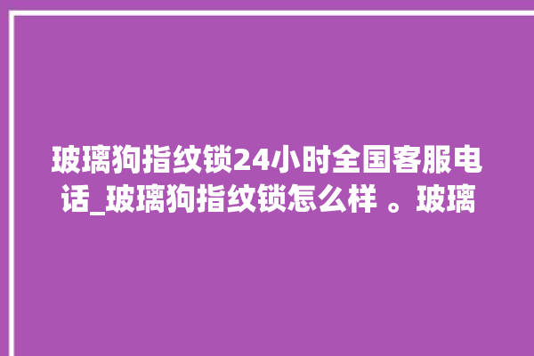 玻璃狗指纹锁24小时全国客服电话_玻璃狗指纹锁怎么样 。玻璃