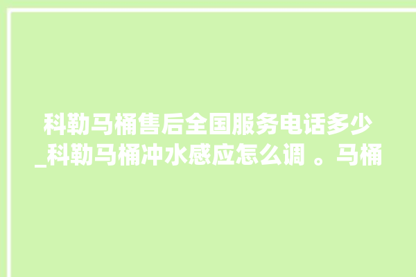 科勒马桶售后全国服务电话多少_科勒马桶冲水感应怎么调 。马桶