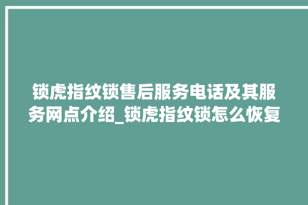 锁虎指纹锁售后服务电话及其服务网点介绍_锁虎指纹锁怎么恢复出厂设置 。指纹锁