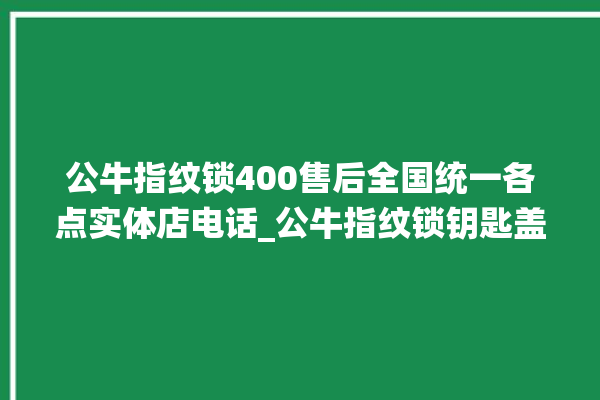 公牛指纹锁400售后全国统一各点实体店电话_公牛指纹锁钥匙盖怎么打开 。公牛