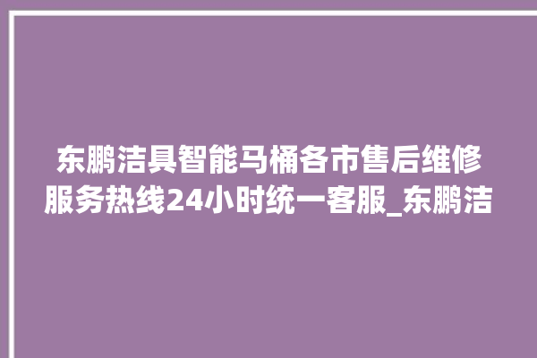 东鹏洁具智能马桶各市售后维修服务热线24小时统一客服_东鹏洁具智能马桶冲水不停 。马桶