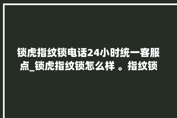 锁虎指纹锁电话24小时统一客服点_锁虎指纹锁怎么样 。指纹锁