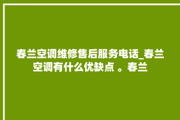 春兰空调维修售后服务电话_春兰空调有什么优缺点 。春兰