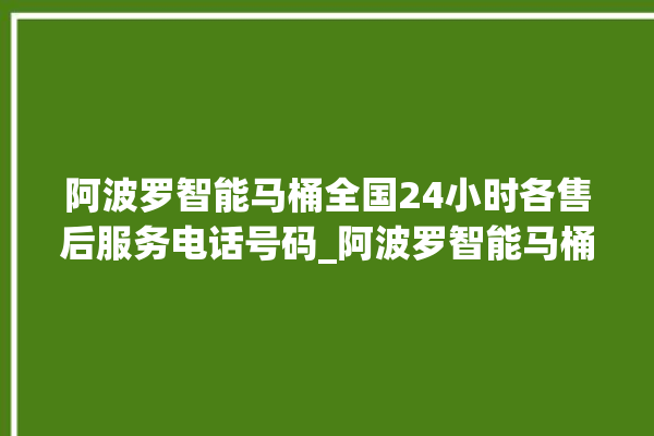 阿波罗智能马桶全国24小时各售后服务电话号码_阿波罗智能马桶冲水量怎么调节 。阿波罗