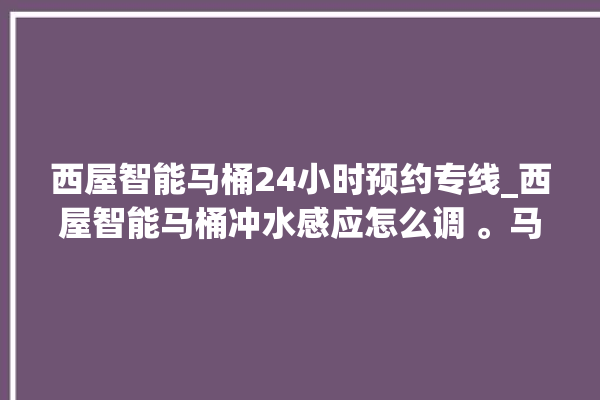 西屋智能马桶24小时预约专线_西屋智能马桶冲水感应怎么调 。马桶