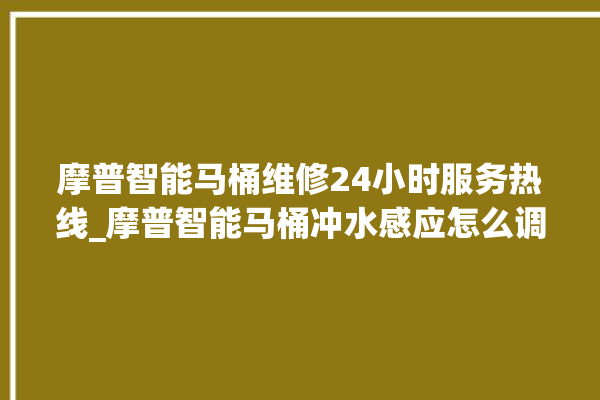 摩普智能马桶维修24小时服务热线_摩普智能马桶冲水感应怎么调 。马桶