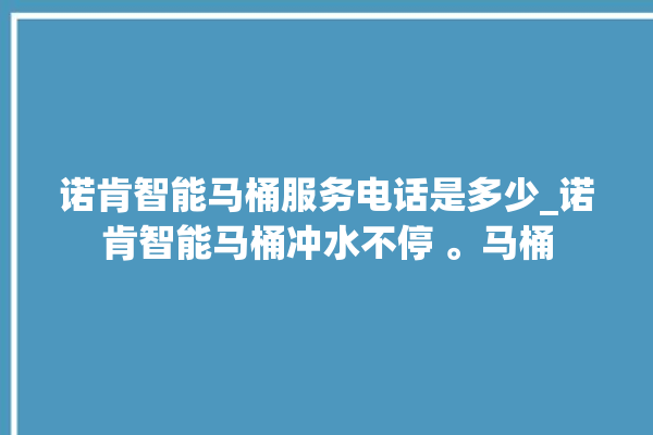 诺肯智能马桶服务电话是多少_诺肯智能马桶冲水不停 。马桶