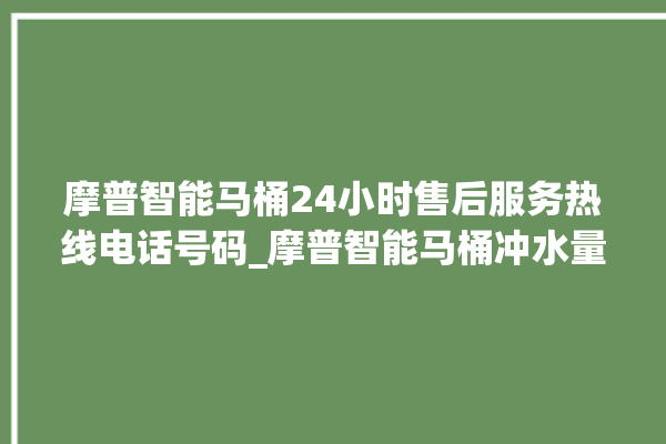 摩普智能马桶24小时售后服务热线电话号码_摩普智能马桶冲水量怎么调节 。马桶