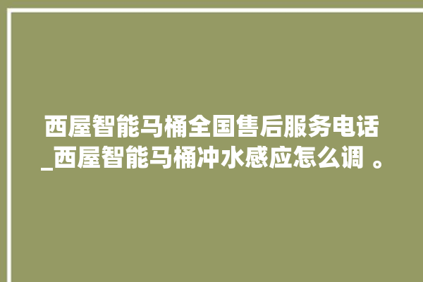 西屋智能马桶全国售后服务电话_西屋智能马桶冲水感应怎么调 。马桶