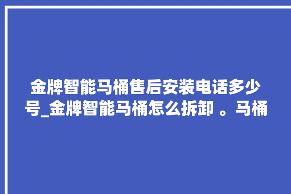 金牌智能马桶售后安装电话多少号_金牌智能马桶怎么拆卸 。马桶