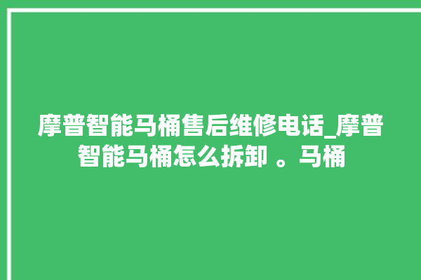 摩普智能马桶售后维修电话_摩普智能马桶怎么拆卸 。马桶