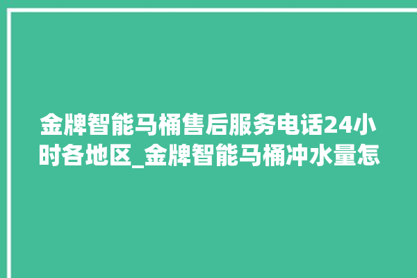 金牌智能马桶售后服务电话24小时各地区_金牌智能马桶冲水量怎么调节 。马桶