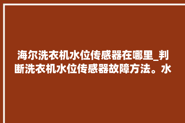 海尔洗衣机水位传感器在哪里_判断洗衣机水位传感器故障方法。水位_洗衣机