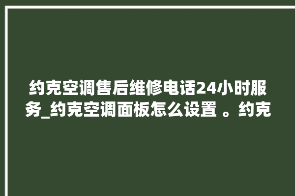 约克空调售后维修电话24小时服务_约克空调面板怎么设置 。约克