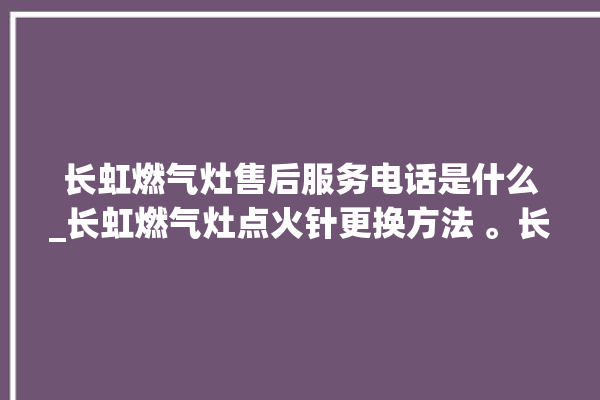 长虹燃气灶售后服务电话是什么_长虹燃气灶点火针更换方法 。长虹