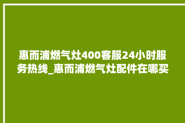 惠而浦燃气灶400客服24小时服务热线_惠而浦燃气灶配件在哪买 。燃气灶