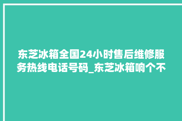 东芝冰箱全国24小时售后维修服务热线电话号码_东芝冰箱响个不停 。东芝