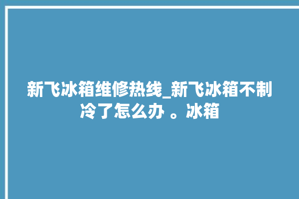 新飞冰箱维修热线_新飞冰箱不制冷了怎么办 。冰箱