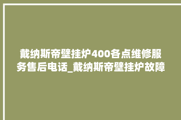 戴纳斯帝壁挂炉400各点维修服务售后电话_戴纳斯帝壁挂炉故障代码说明 。纳斯