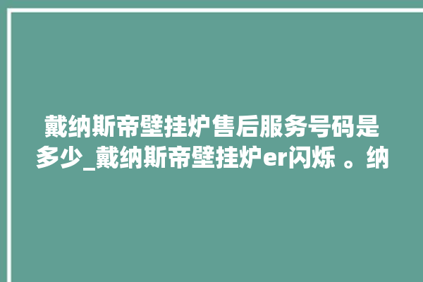 戴纳斯帝壁挂炉售后服务号码是多少_戴纳斯帝壁挂炉er闪烁 。纳斯