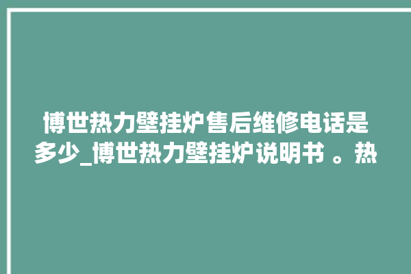 博世热力壁挂炉售后维修电话是多少_博世热力壁挂炉说明书 。热力