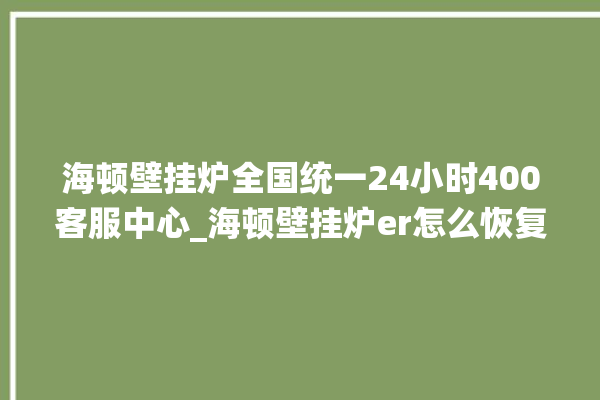 海顿壁挂炉全国统一24小时400客服中心_海顿壁挂炉er怎么恢复 。海顿