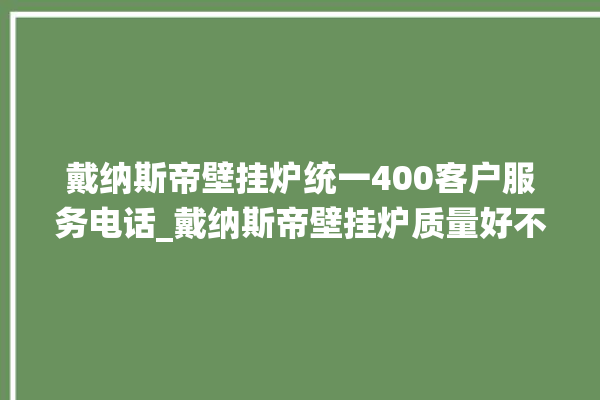 戴纳斯帝壁挂炉统一400客户服务电话_戴纳斯帝壁挂炉质量好不好 。纳斯