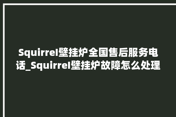 SquirreI壁挂炉全国售后服务电话_SquirreI壁挂炉故障怎么处理 。壁挂炉