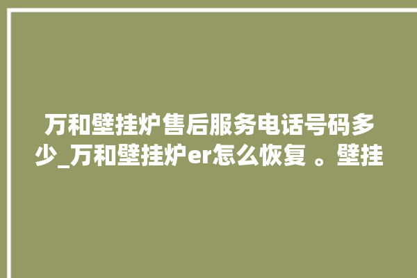 万和壁挂炉售后服务电话号码多少_万和壁挂炉er怎么恢复 。壁挂炉