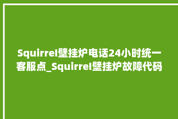 SquirreI壁挂炉电话24小时统一客服点_SquirreI壁挂炉故障代码说明 。客服