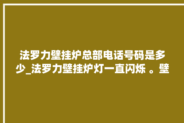 法罗力壁挂炉总部电话号码是多少_法罗力壁挂炉灯一直闪烁 。壁挂炉