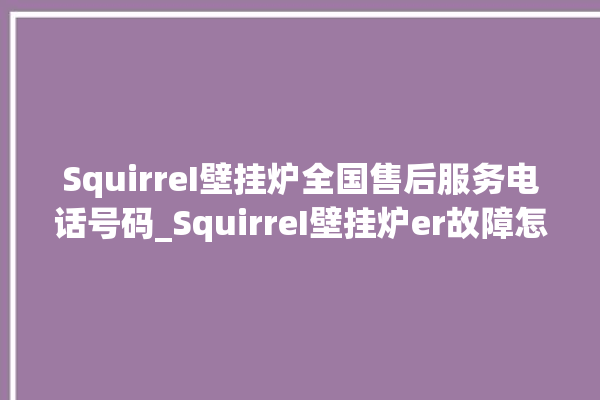 SquirreI壁挂炉全国售后服务电话号码_SquirreI壁挂炉er故障怎么办 。壁挂炉