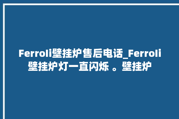 FerroIi壁挂炉售后电话_FerroIi壁挂炉灯一直闪烁 。壁挂炉