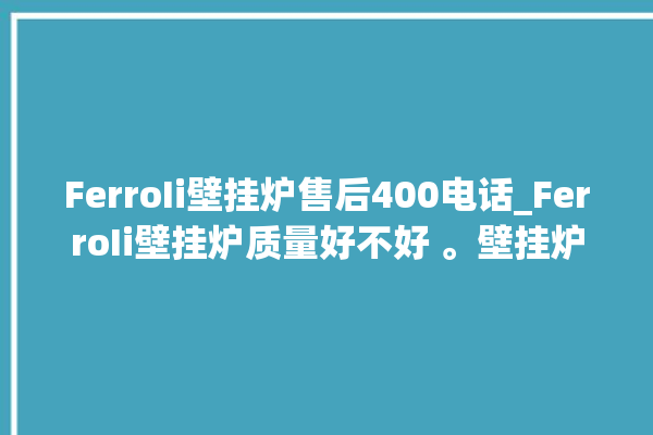 FerroIi壁挂炉售后400电话_FerroIi壁挂炉质量好不好 。壁挂炉