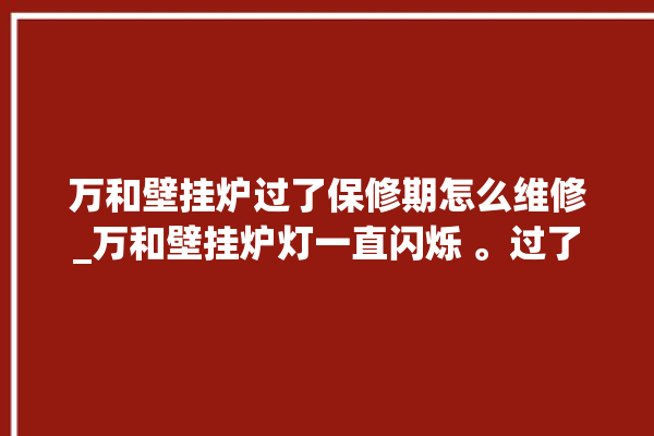 万和壁挂炉过了保修期怎么维修_万和壁挂炉灯一直闪烁 。过了