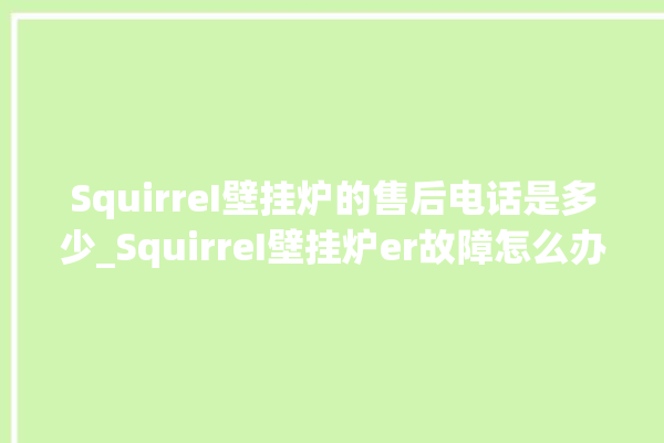 SquirreI壁挂炉的售后电话是多少_SquirreI壁挂炉er故障怎么办 。壁挂炉