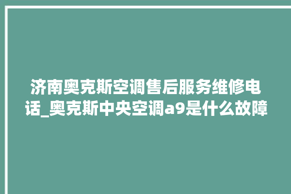 济南奥克斯空调售后服务维修电话_奥克斯中央空调a9是什么故障 。奥克斯