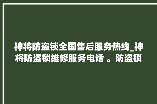 神将防盗锁全国售后服务热线_神将防盗锁维修服务电话 。防盗锁