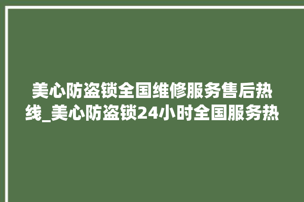 美心防盗锁全国维修服务售后热线_美心防盗锁24小时全国服务热线 。防盗锁