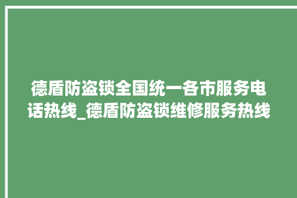 德盾防盗锁全国统一各市服务电话热线_德盾防盗锁维修服务热线 。防盗锁