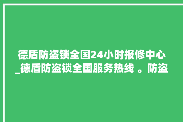 德盾防盗锁全国24小时报修中心_德盾防盗锁全国服务热线 。防盗锁