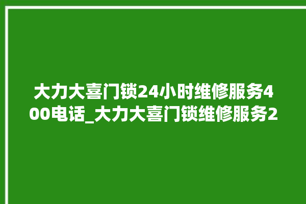 大力大喜门锁24小时维修服务400电话_大力大喜门锁维修服务24小时热线 。门锁