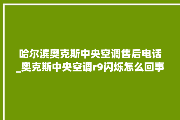 哈尔滨奥克斯中央空调售后电话_奥克斯中央空调r9闪烁怎么回事啊 。中央空调