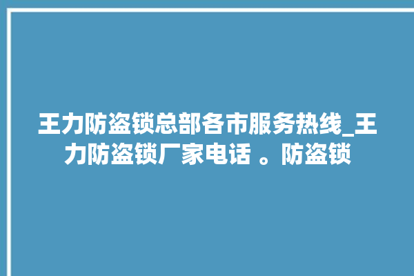 王力防盗锁总部各市服务热线_王力防盗锁厂家电话 。防盗锁